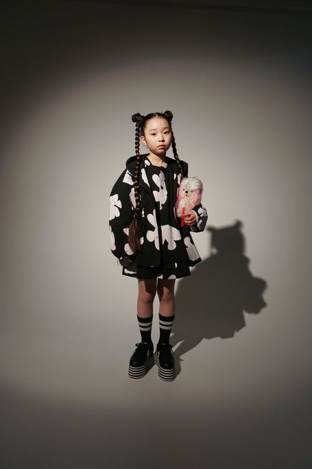 UNIONINI<br>ユニオニーニ<br>【26awご予約9-10月入荷予定】<br>teddy pattern hoodie<br>BL-036