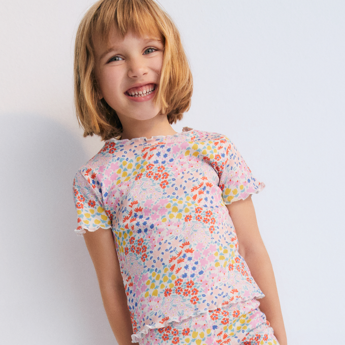 The New Society<br>ザニューソサエティー<br>Nicolette Tee Anemone Print<br>