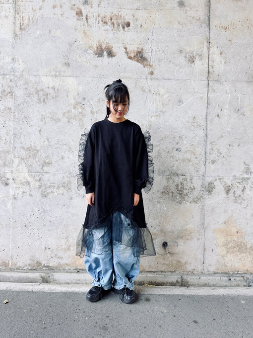 TOBOGGAN<br> トボガン<br>tulle onepiece