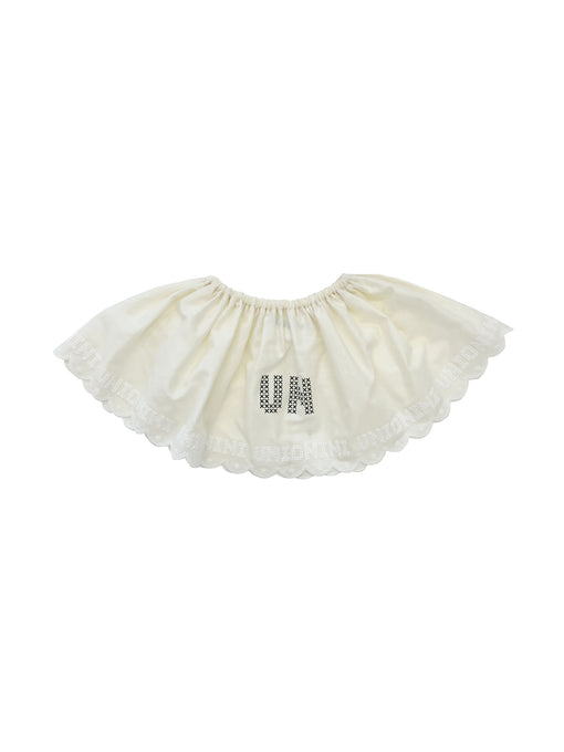 UNIONINI<br>ユニオニーニ<br>【25ssご予約】<br>cross-stich lace bib<br>AC-078