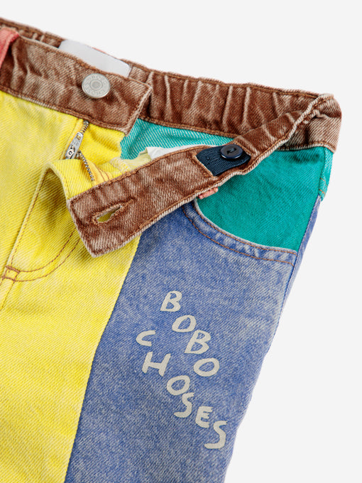 BOBOCHOSES<br>ボボショセス<br>【25ssご予約】<br>Color blockdenim pants<br>125AC08799102