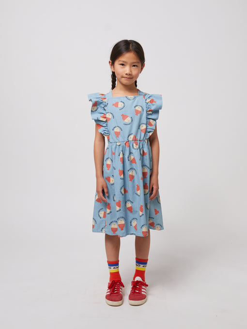 BOBOCHOSES<br>ボボショセス<br>Morning Egg allover ruffle dress<br>125AC14345102