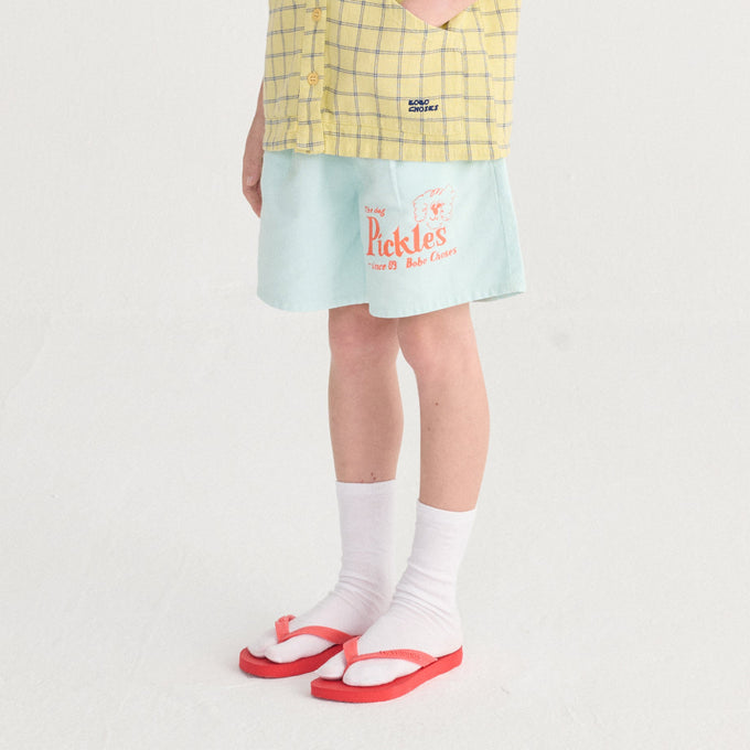 BOBOCHOSES<br>ボボショセス<br>Pickles The Dog woven bermuda shorts<br>B126AC069