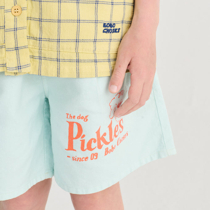 BOBOCHOSES<br>ボボショセス<br>Pickles The Dog woven bermuda shorts<br>B126AC069