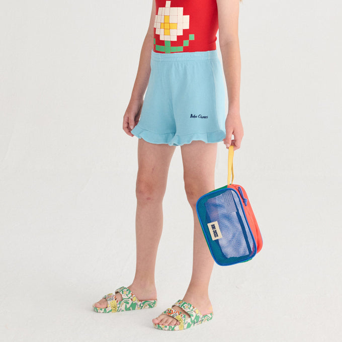 BOBOCHOSES<br>ボボショセス<br>【26ssご予約】<br>Bobo Choses ruffled shorts<br>B126AC062