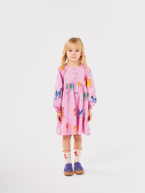 BOBOCHOSES<br>ボボショセス<br>Wonder Horse all over woven dress<br>B224AC110