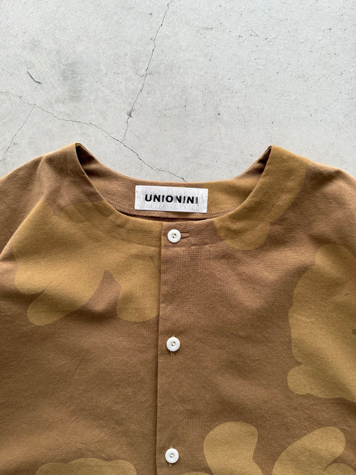 UNIONINI<br>ユニオニーニ<br>【26awご予約9-10月入荷予定】<br>teddy pattern blouse<br>BL-027