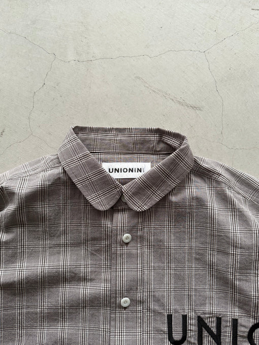 UNIONINI<br>ユニオニーニ<br>【26awご予約9-10月入荷予定】<br>checked big shirt<br>BL-030