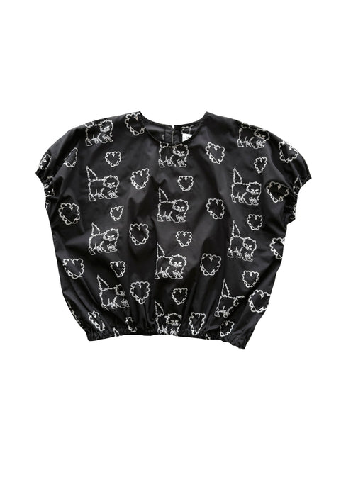 UNIONINI<br>ユニオニーニ<br>【27ssご予約】<br>cat & heart tops<br>BL-034