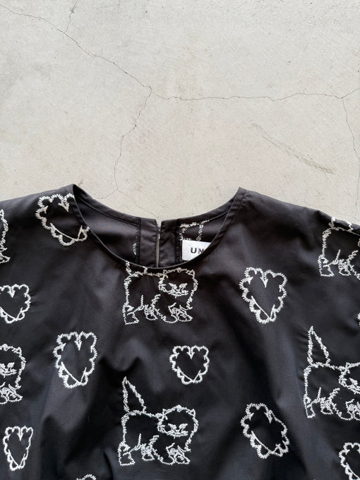 UNIONINI<br>ユニオニーニ<br>【27ssご予約】<br>cat & heart tops<br>BL-034
