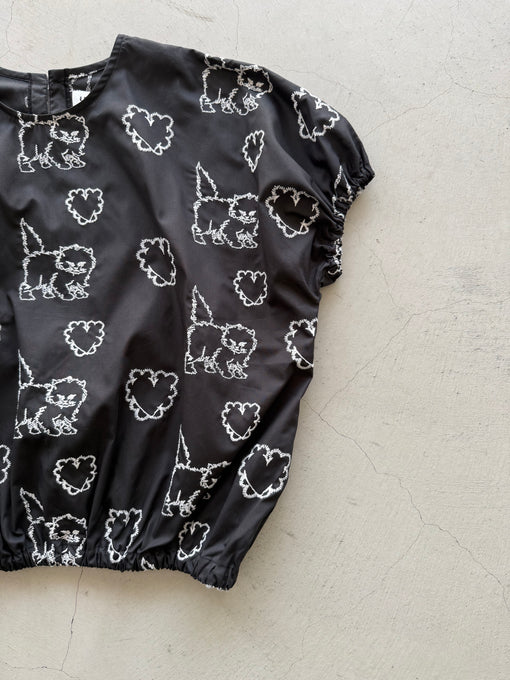UNIONINI<br>ユニオニーニ<br>【27ssご予約】<br>cat & heart tops<br>BL-034