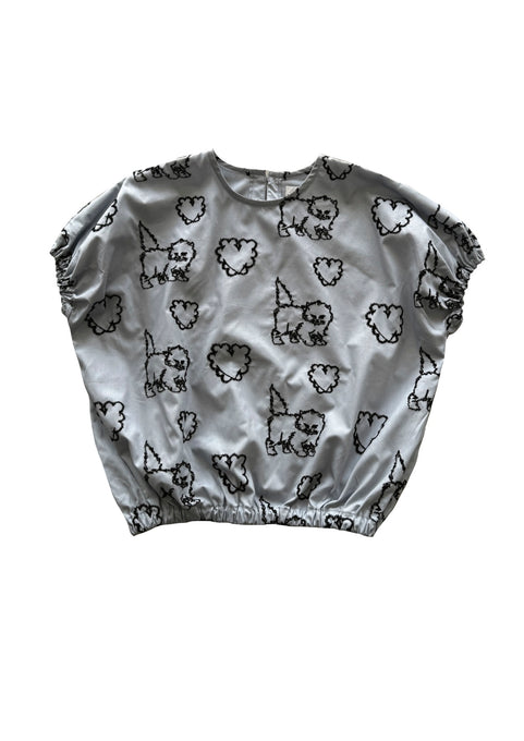 UNIONINI<br>ユニオニーニ<br>【27ssご予約】<br>cat & heart tops<br>BL-034
