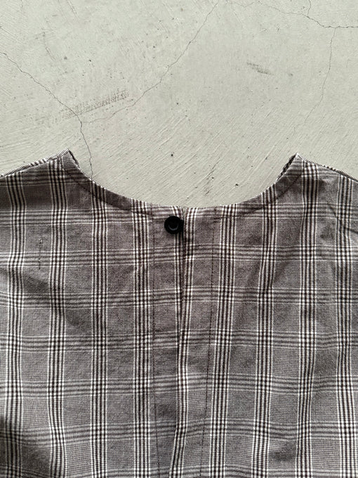UNIONINI<br>ユニオニーニ<br>【26awご予約9-10月入荷予定】<br>checked blouse<br>BL-035