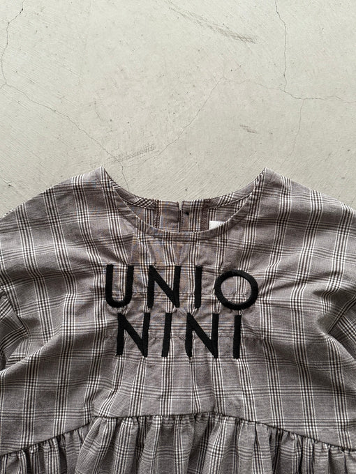 UNIONINI<br>ユニオニーニ<br>【26awご予約9-10月入荷予定】<br>checked blouse<br>BL-035