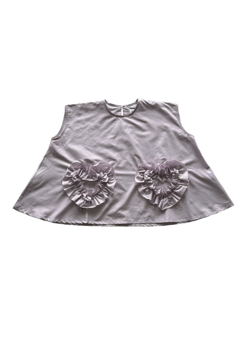 UNIONINI<br>ユニオニーニ<br>【27ssご予約】<br>heart motif blouse<br>BL-037