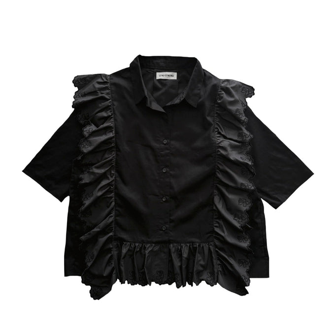 UNIONINI<br>ユニオニーニ<br>【27ssご予約】<br>teddy lace blouse<br>BL-038-1