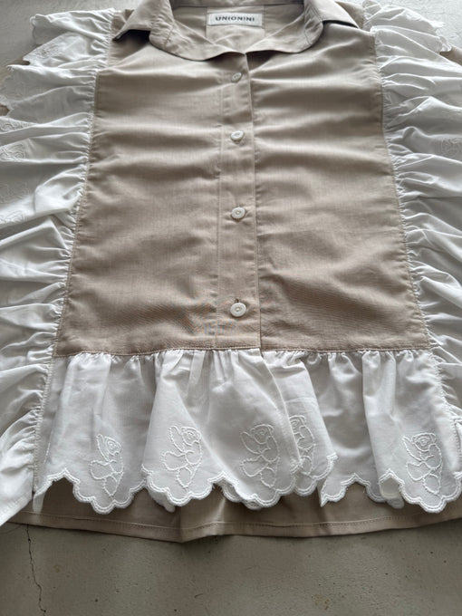 UNIONINI<br>ユニオニーニ<br>【27ssご予約】<br>teddy lace blouse<br>BL-038-1