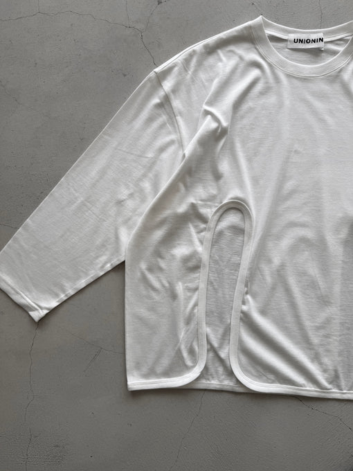 UNIONINI<br>ユニオニーニ<br>【27ssご予約】<br>slit long tee<br>CS-088