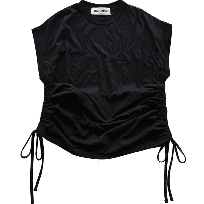 UNIONINI<br>ユニオニーニ<br>【27ssご予約】<br>gather sleeveless tee<br>CS-096