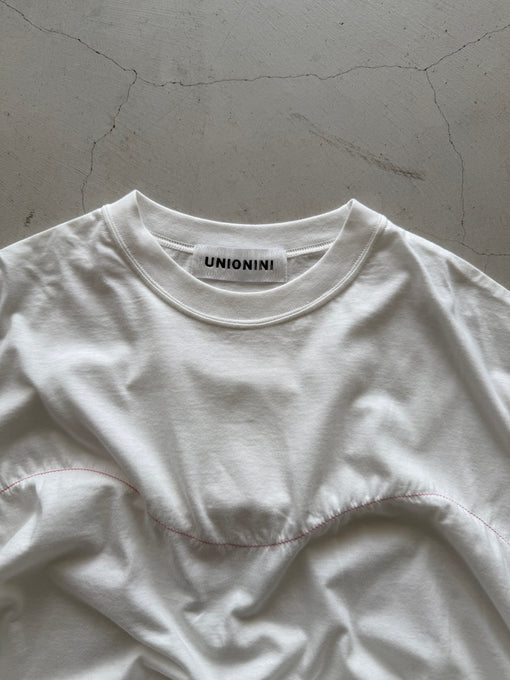 UNIONINI<br>ユニオニーニ<br>【27ssご予約】<br>gather sleeveless tee<br>CS-096