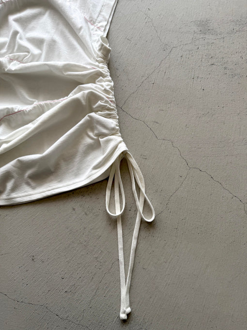 UNIONINI<br>ユニオニーニ<br>【27ssご予約】<br>gather sleeveless tee<br>CS-096