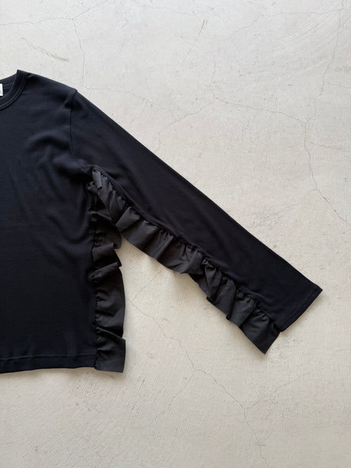 UNIONINI<br>ユニオニーニ<br>【27ssご予約】<br>rib frill long tee<br>CS-099