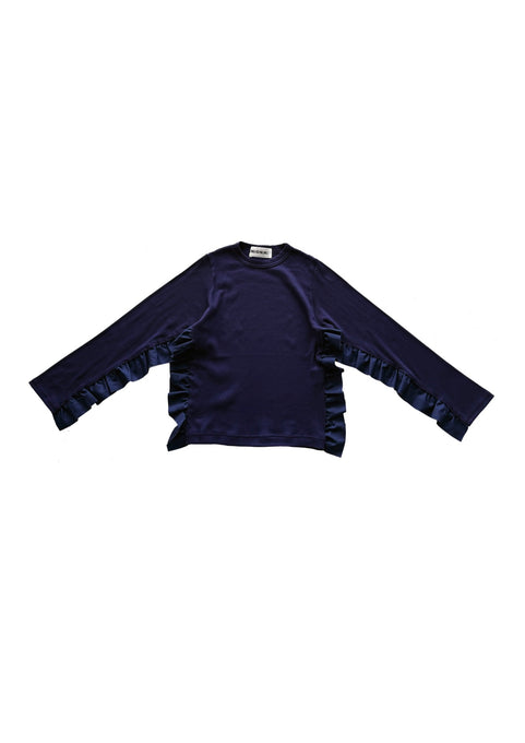 UNIONINI<br>ユニオニーニ<br>【27ssご予約】<br>rib frill long tee<br>CS-099