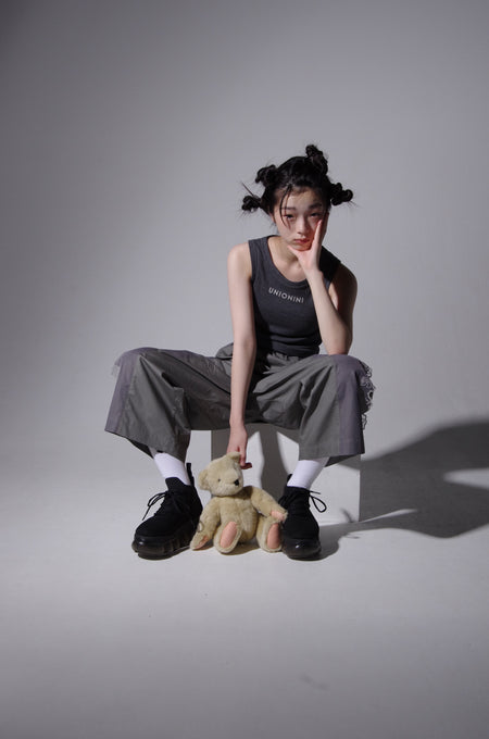 UNIONINI<br>ユニオニーニ<br>【26ssご予約】<br>teddybear lace long pants<br>PT-116