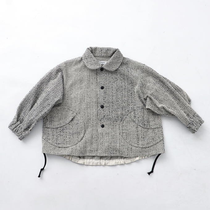 frankygrow フランキーグロウ<br>NEEDLE PUNCHED HICKORY STRIPE BLOUSON<br>24SOT-111