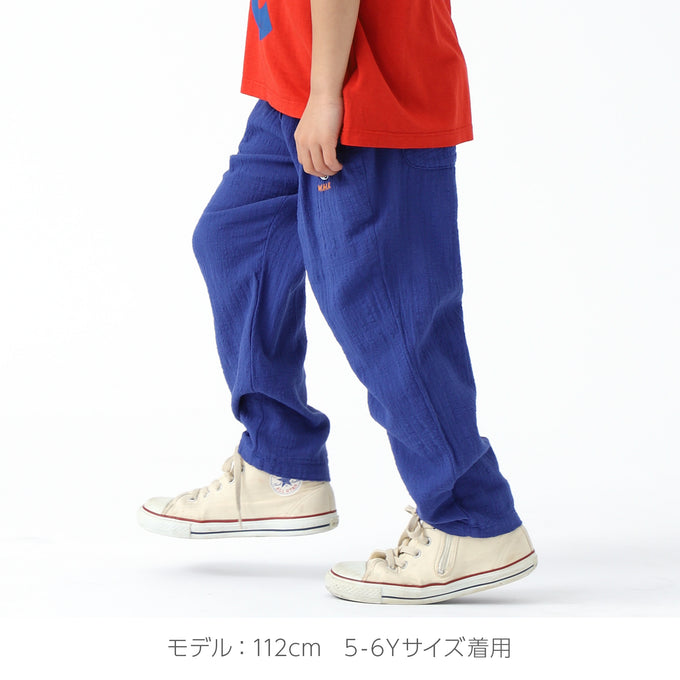 WEEKEND HOUSE KIDS<br>ウィークエンドハウスキッズ<br>Embroidered Pio Pio carrot pants<br>24129