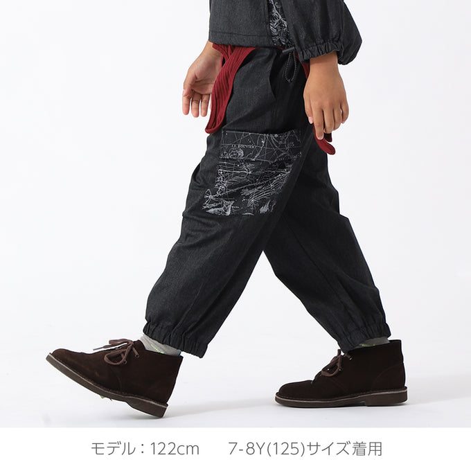 eLfinFolk エルフィンフォルク<br>Noctua Chambray  Cargo Pants<br>elf-241F18/F19