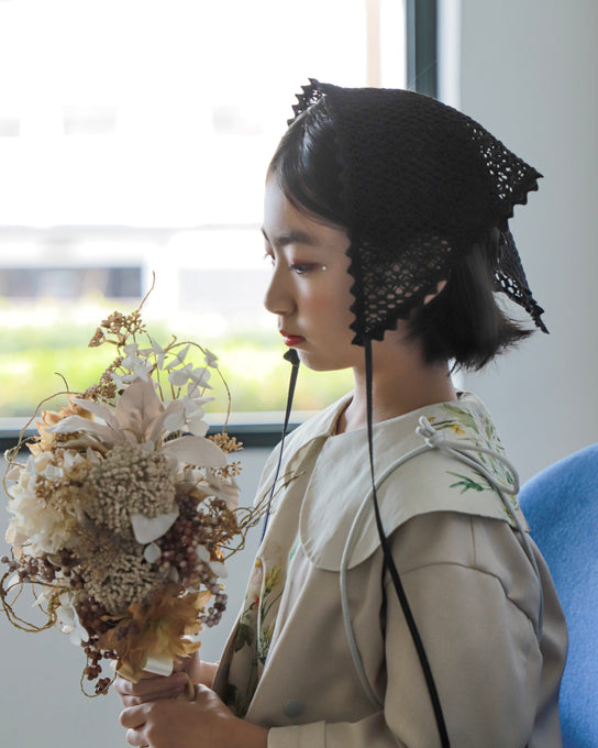 eLfinFolk エルフィンフォルク<br>Crochet Lace Bonnet<br>23_elf-261A43