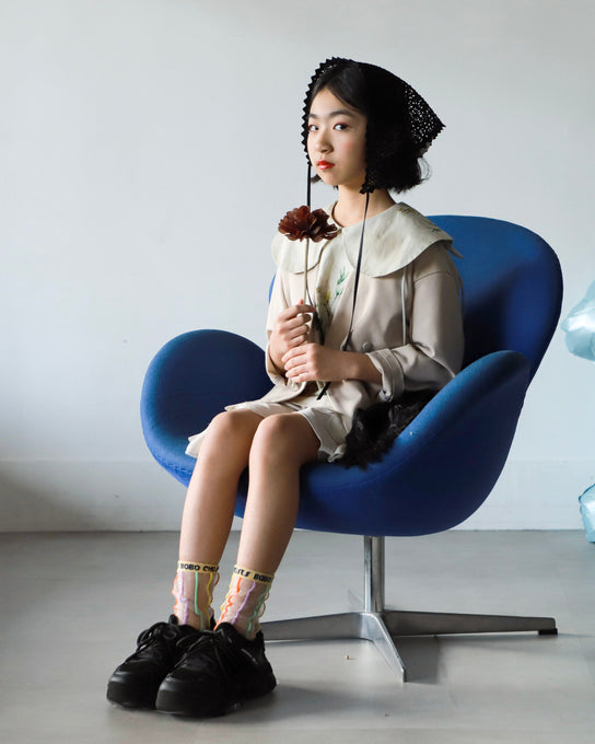 eLfinFolk エルフィンフォルク<br>Crochet Lace Bonnet<br>23_elf-261A43