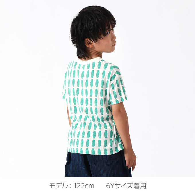 Wynken ウィンケン<br>総柄クルーネックTシャツ<br>WK16J29