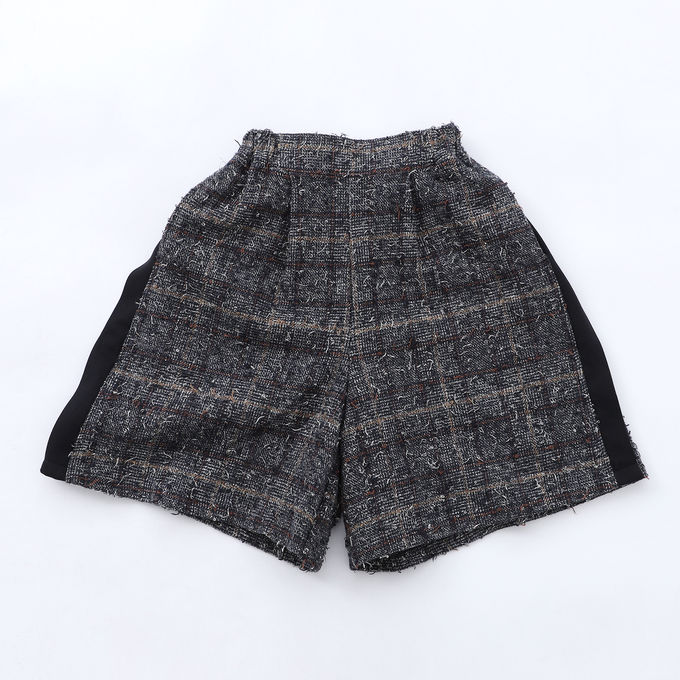 frankygrow<br>フランキーグロウ<br>NEEDLE PUNCHED COTTON TWEED CHECKED CULOTTESキュロット<br>25SBT-372