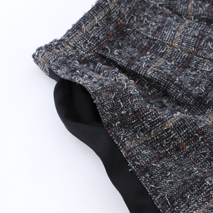 frankygrow<br>フランキーグロウ<br>NEEDLE PUNCHED COTTON TWEED CHECKED CULOTTESキュロット<br>25SBT-372