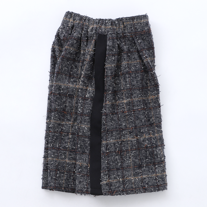 frankygrow<br>フランキーグロウ<br>NEEDLE PUNCHED COTTON TWEED CHECKED CULOTTESキュロット<br>25SBT-372