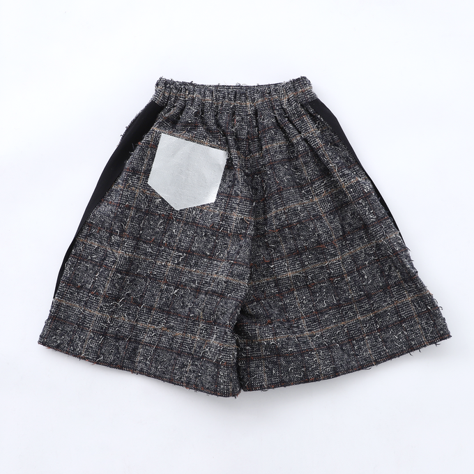 frankygrow<br>フランキーグロウ<br>NEEDLE PUNCHED COTTON TWEED CHECKED CULOTTESキュロット<br>25SBT-372