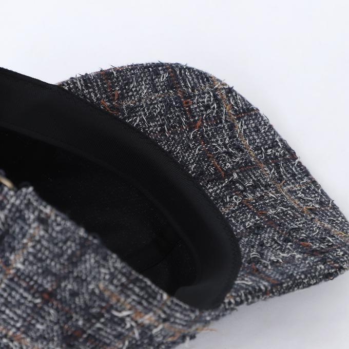 frankygrow<br>フランキーグロウ<br>NEEDLE PUNCHED COTTON TWEED CHECKED CAPキャップ<br>25SHT-138