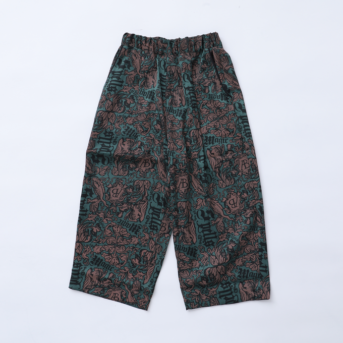 eLfinFolk <br>エルフィンフォルク<br>Magic Spell print Vintage Satin Pants<br>elf-242F08/F09/F10