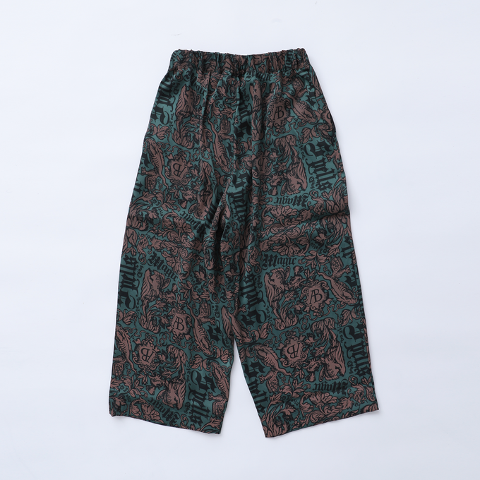 eLfinFolk <br>エルフィンフォルク<br>Magic Spell print Vintage Satin Pants<br>elf-242F08/F09/F10