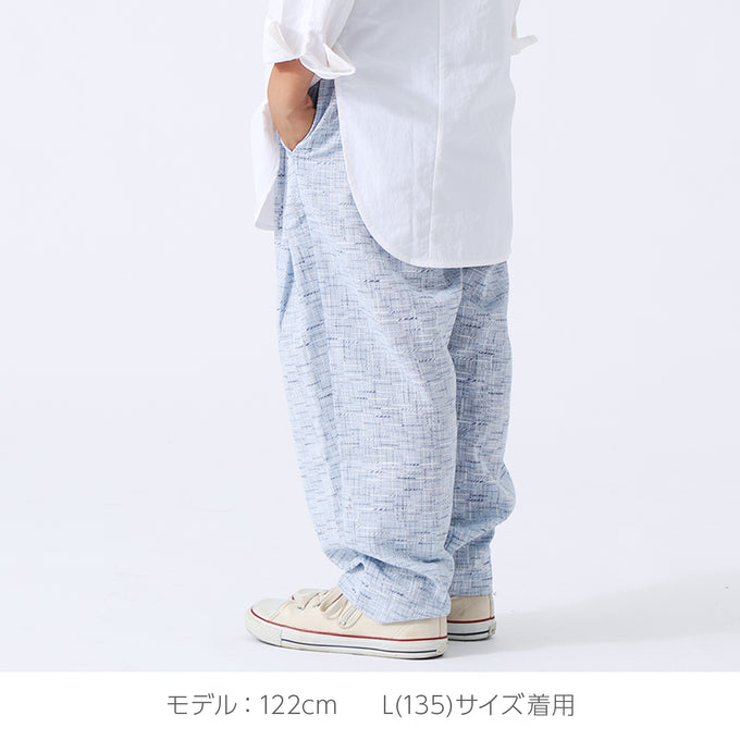 PARK MADE IN KYOTO<br>Side tuck Pants<br>スラブ絣ver. Type1