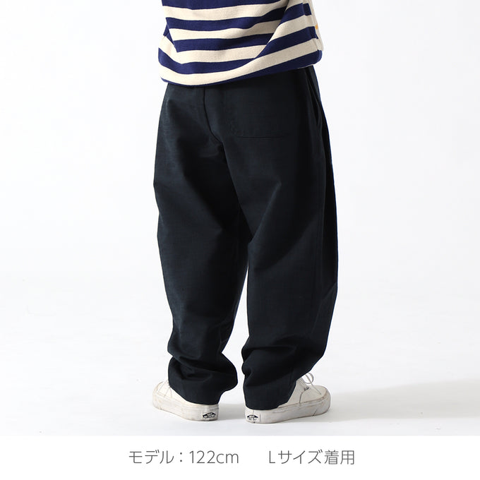 PARK MADE IN KYOTO<br>Side tuck Pants<br>久留米織スラブVer