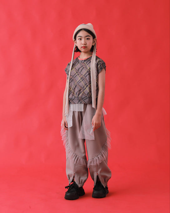 TOBOGGAN<br> トボガン<br>frill zip pants