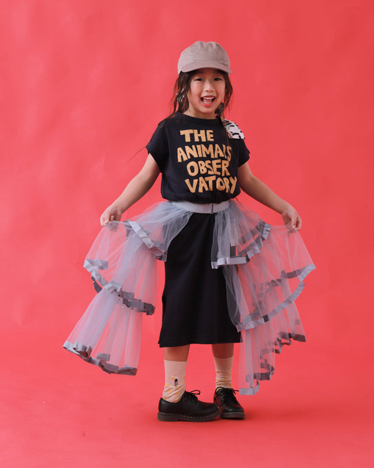 The Animals Observatory<br>ジアニマルズオブザーバトリー<br>ORCA KID MIDI DRESS <br>S26028_234_BL