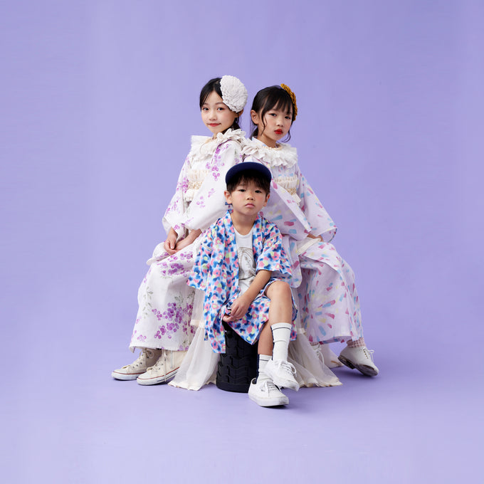 PARK × BOTAN × WA・KKA<br>コラボ 子ども甚平<br>【5/30発売 COCOKIDS magazine掲載商品】