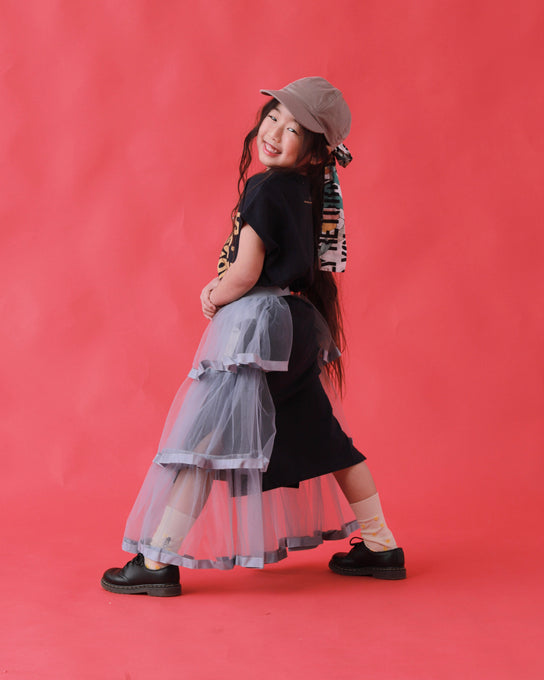 The Animals Observatory<br>ジアニマルズオブザーバトリー<br>ORCA KID MIDI DRESS <br>S26028_234_BL