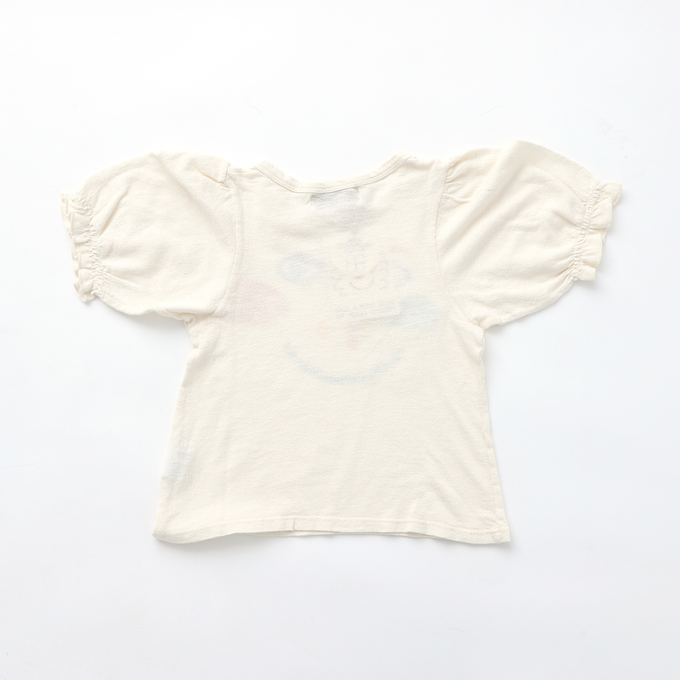 BOBOCHOSES<br>ボボショセス<br>Smiling Mask puffed sleeves T-shirt<br>124AC018