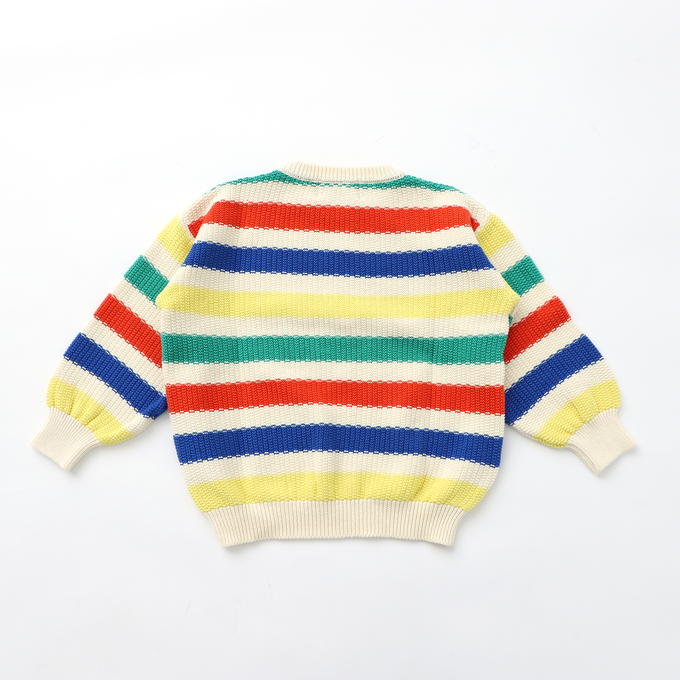 BOBOCHOSES<br>ボボショセス<br>Bobo Choses Multicolor Stripes jumper<br>124AC135