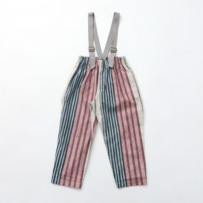 eLfinFolk エルフィンフォルク<br>Multi stripe Suspenders Pants<br>elf-241F40